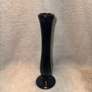 Vintage Black Amethyst Swung Bud Vase